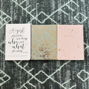 Set of Three Soft Side Journals (never used)